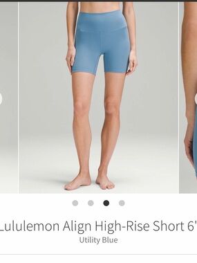 lululemon athletica Align High-Rise Bike Shorts - Utility Blue